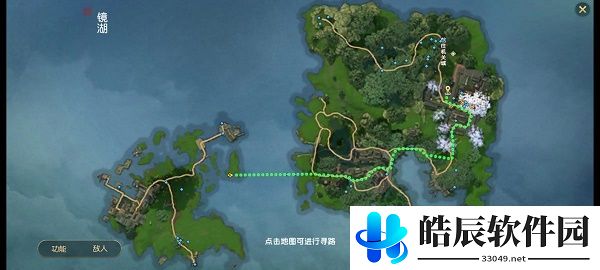 秦时明月世界一线天在哪 风物解锁一线天位置坐标