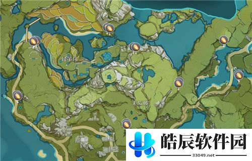 原神石珀采集地点地图 石珀分布图高清