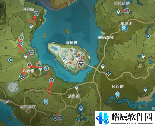 原神1.4挖矿路线图分享 1.4最新最快挖矿路线