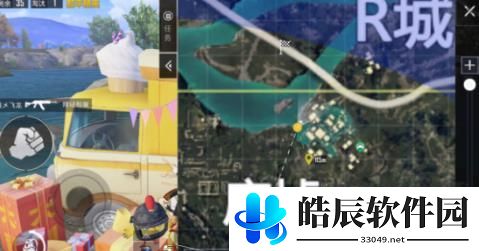 和平精英废墟打卡点在哪里 废墟爱心小岛打卡位置