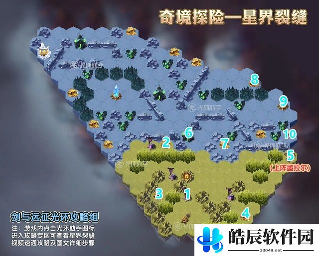 剑与远征星界裂缝路线攻略 星界裂缝通关攻略