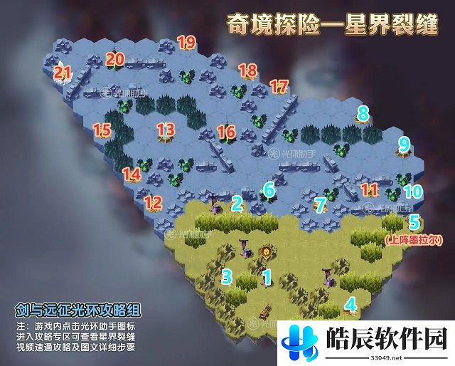 剑与远征星界裂缝路线攻略 星界裂缝通关攻略