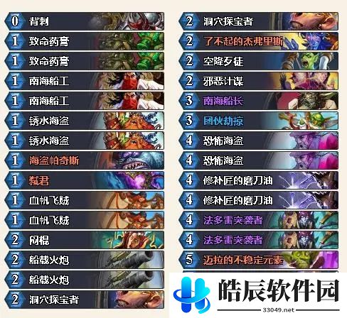 炉石传说狂野模式海军贼卡组推荐