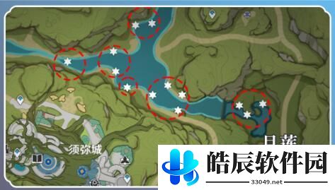 原神月莲采集路线汇总大全 原神月莲快速高效采集路线图